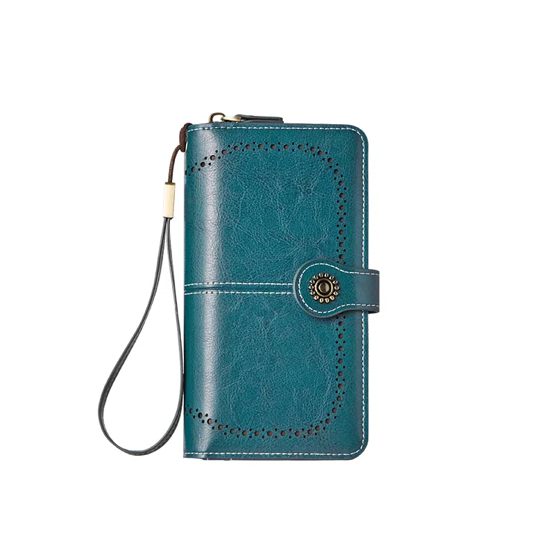 纳兰杜 韩版时尚精致多功能皮夹拉链小包 合成革 钱包 常规 女款 多色