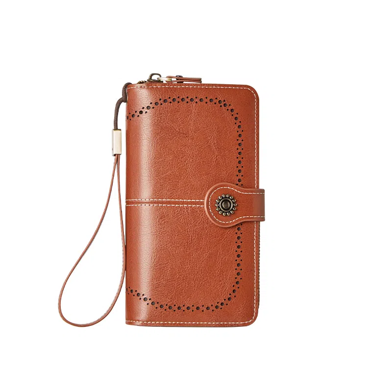 纳兰杜 韩版时尚精致多功能皮夹拉链小包 合成革 钱包 常规 女款 多色