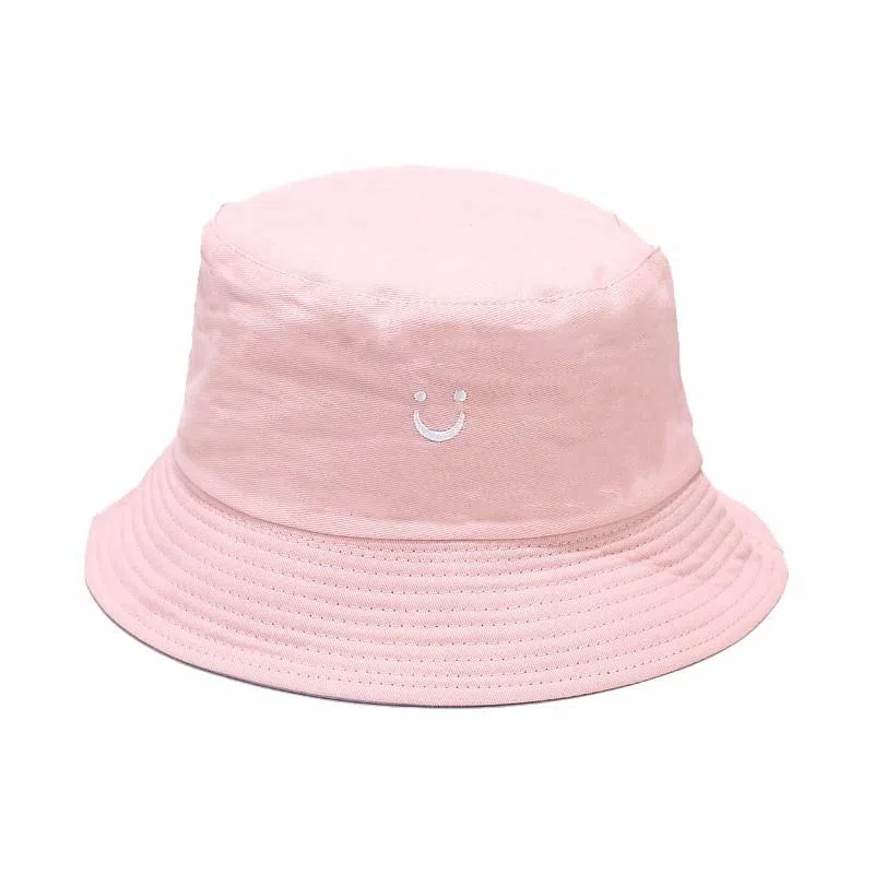 祎步康 笑脸双面戴 街头潮流盆帽出游防晒帽子潮 棉 渔夫帽 男女同款情侣款