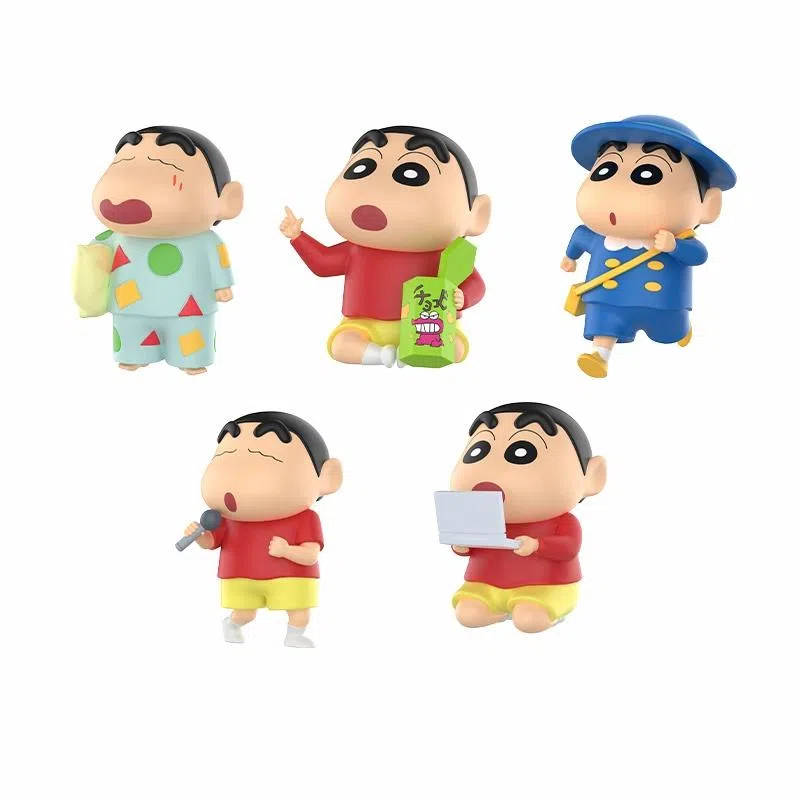 灵动创想 蜡笔小新的一天 钥匙扣 男女同款情侣款