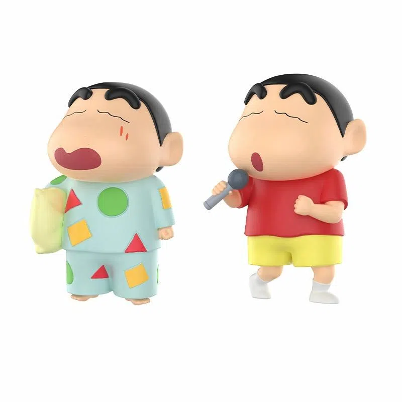 灵动创想 蜡笔小新的一天 钥匙扣 男女同款情侣款