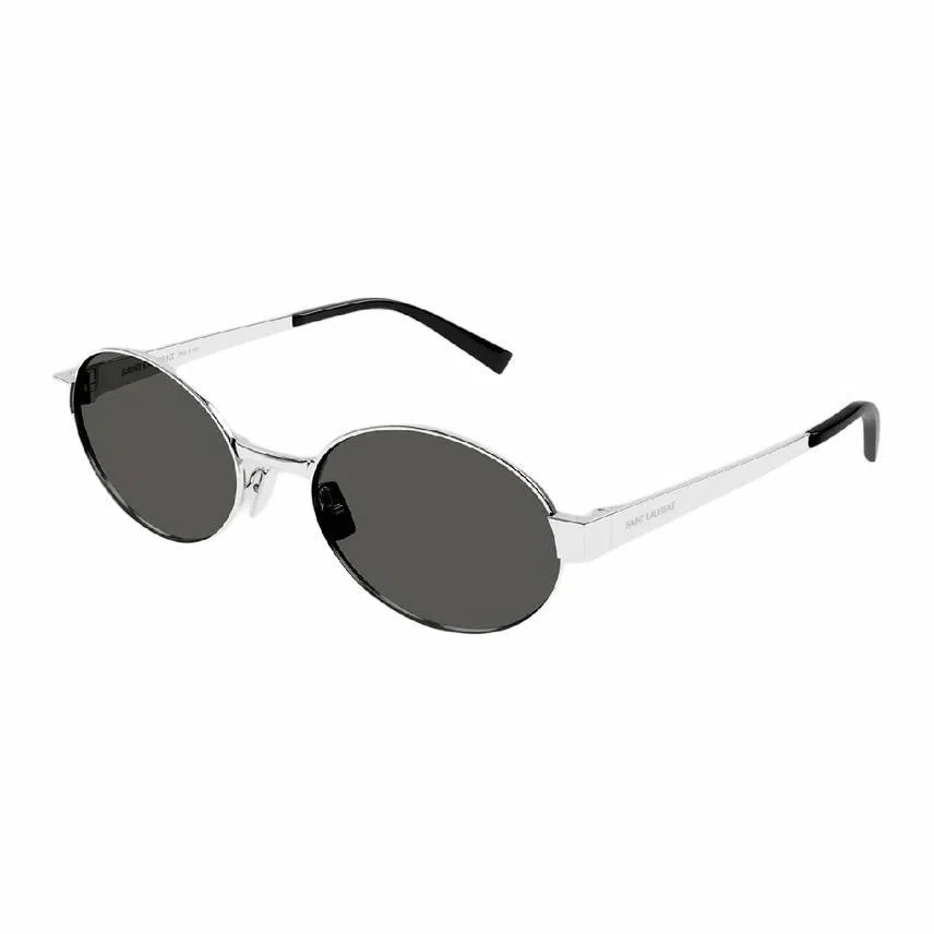 Saint Laurent Round Metal Sunglasses Silver