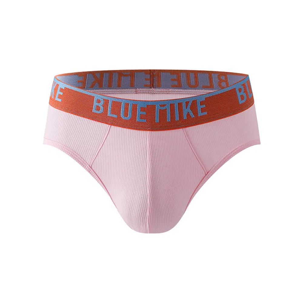 蓝内 抗菌透气舒适 弹力螺纹腰带内裤 男款 组合装