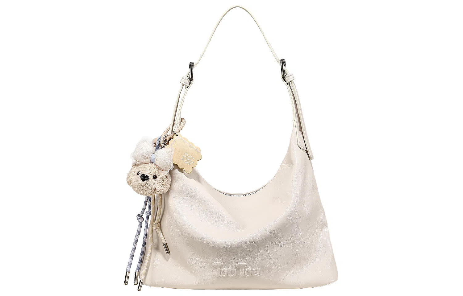 TOUTOU Crayon Dog Shoulder Bag Cream White