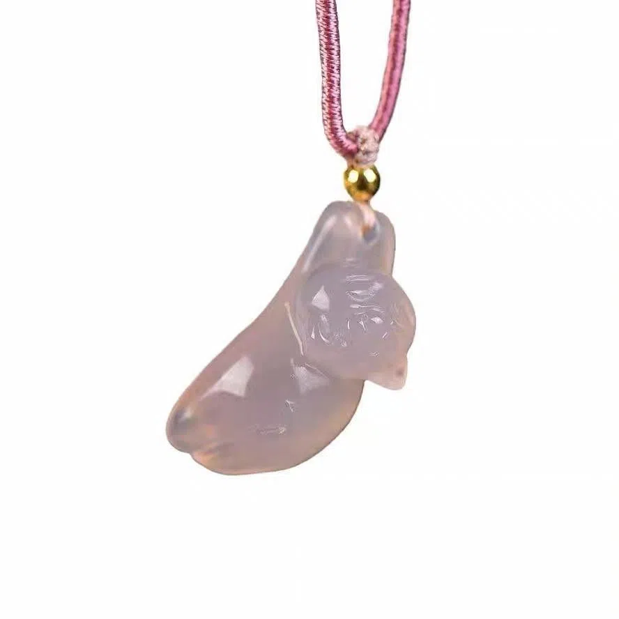 百年传琪 趴趴猫 玉髓 吊坠 女款