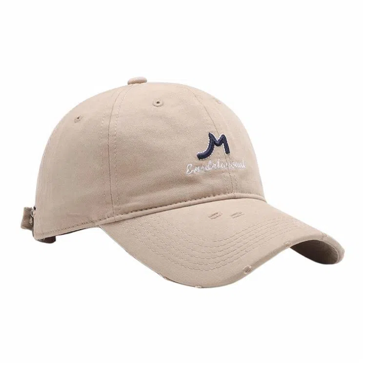 啄木鸟 简约字母刺绣软顶百搭休闲显脸小 棉 鸭舌帽 男女同款情侣款