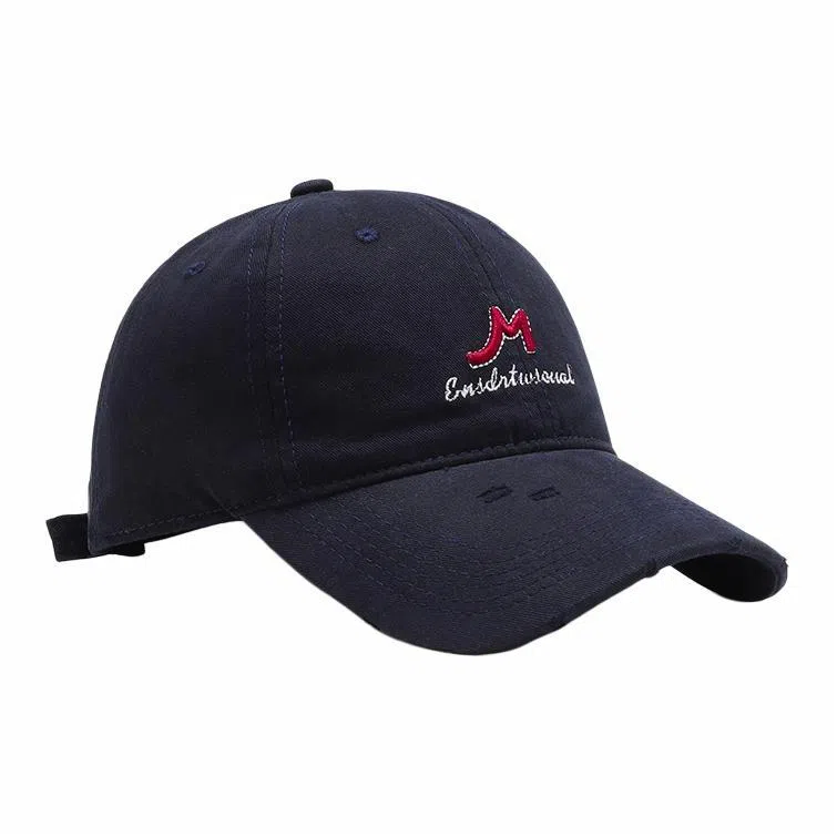 啄木鸟 简约字母刺绣软顶百搭休闲显脸小 棉 鸭舌帽 男女同款情侣款