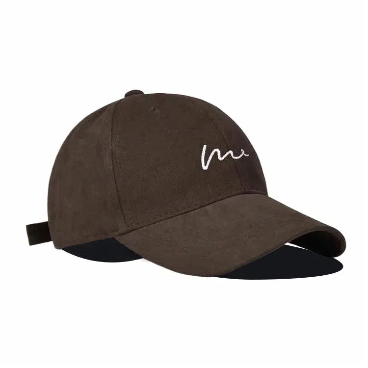 雅鹿优选 时尚简约波浪刺绣学生百搭休闲运动风户外防晒遮阳大头围显脸小 棉 鸭舌帽 男女同款情侣款