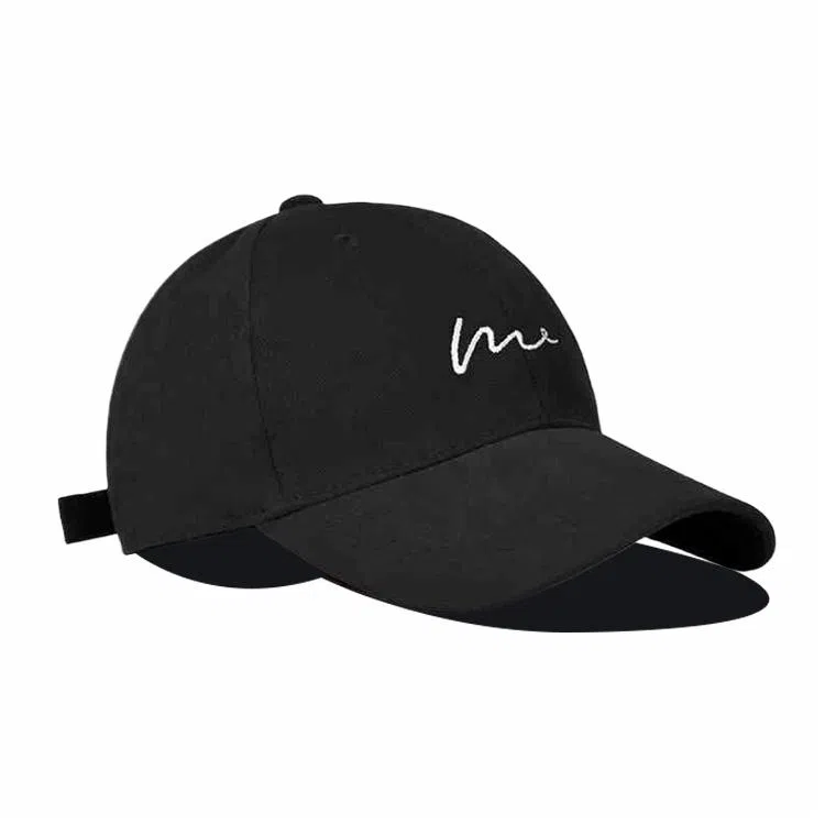 雅鹿优选 时尚简约波浪刺绣学生百搭休闲运动风户外防晒遮阳大头围显脸小 棉 鸭舌帽 男女同款情侣款