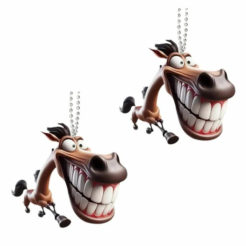 Lingjie Creative Horse Backpack Keychain