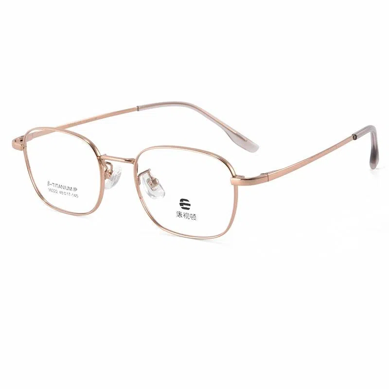 【联系客服可选配镜套餐】 康视顿 时尚商务 β钛板材镜架 方形 光学镜架 男女同款情侣款