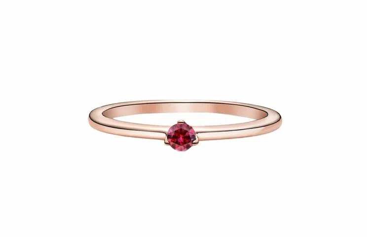 Pandora Red Solitaire Ring