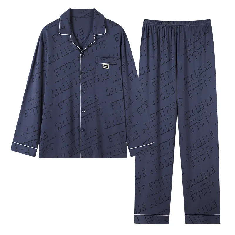 Huggy Kissy Casual Cardigan Set Blue