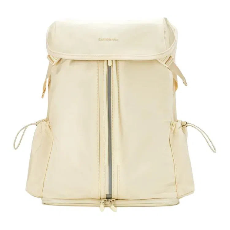 Samsonite Nylon Backpack Cream White