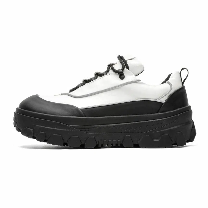 超纤皮 学院通勤必备厚底潮流鞋款 低帮 生活休闲鞋款 男款