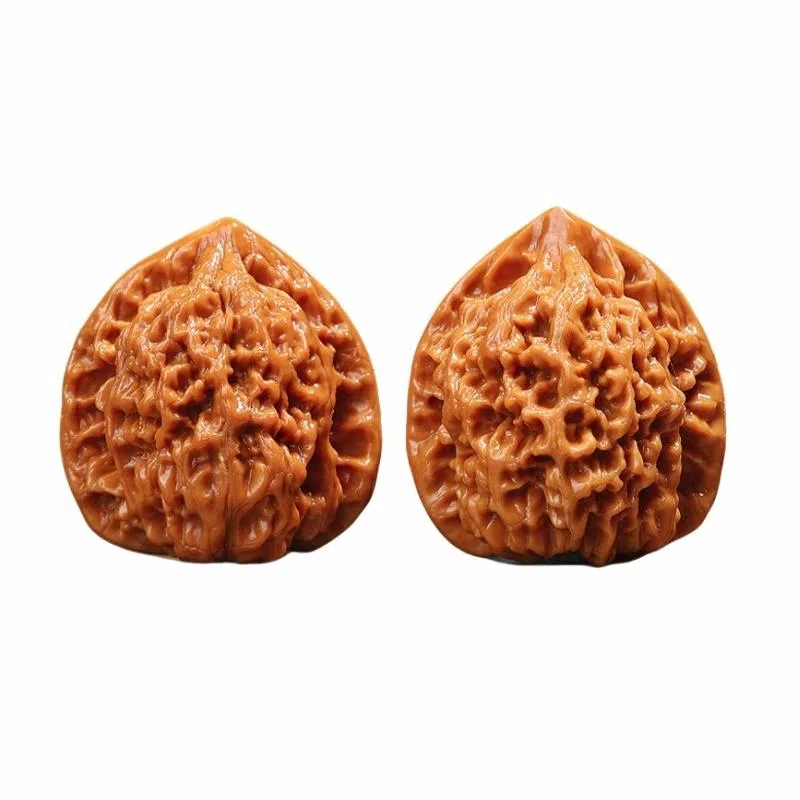 凯真 新中式国潮把玩件四座楼狮子头官帽苹果圆  盘玩手持爆肉密实 文玩核桃 把件 男女同款情侣款 节日礼盒装送人