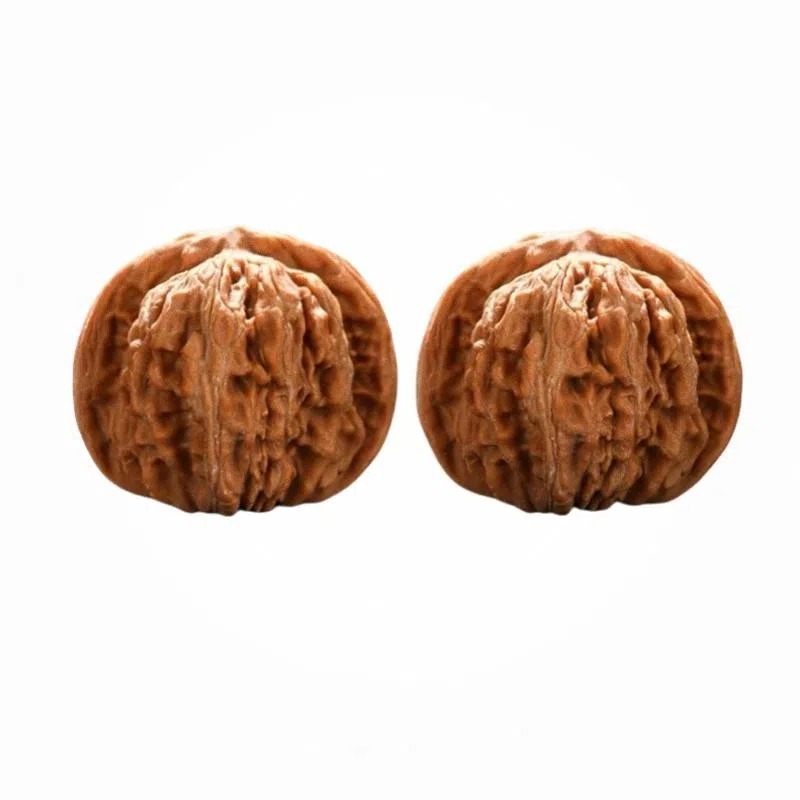 凯真 新中式国潮把玩件四座楼狮子头官帽苹果圆  盘玩手持爆肉密实 文玩核桃 把件 男女同款情侣款 节日礼盒装送人