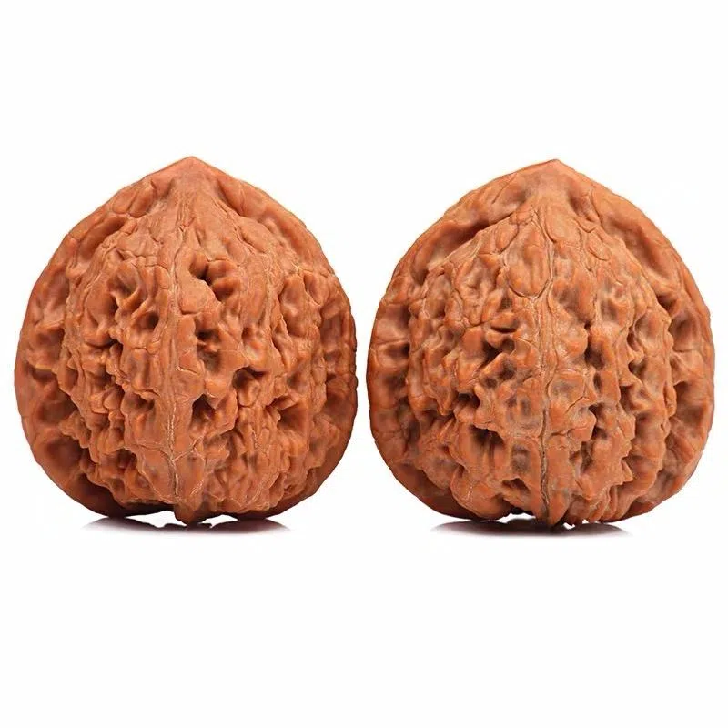 凯真 新中式国潮把玩件四座楼狮子头官帽苹果圆  盘玩手持爆肉密实 文玩核桃 把件 男女同款情侣款 节日礼盒装送人