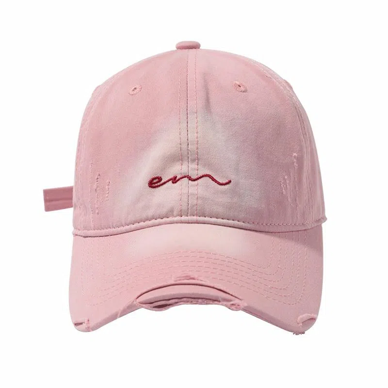 【好搭配】 南极人 个性渐变美式做旧磨边棒球帽子加深宽檐百搭显脸小显白春夏季遮阳防晒 软顶 鸭舌帽 男女同款情侣款