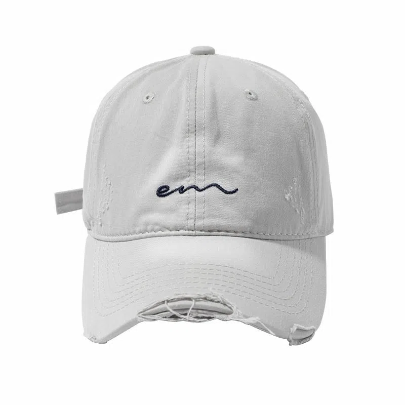 【好搭配】 南极人 个性渐变美式做旧磨边棒球帽子加深宽檐百搭显脸小显白春夏季遮阳防晒 软顶 鸭舌帽 男女同款情侣款