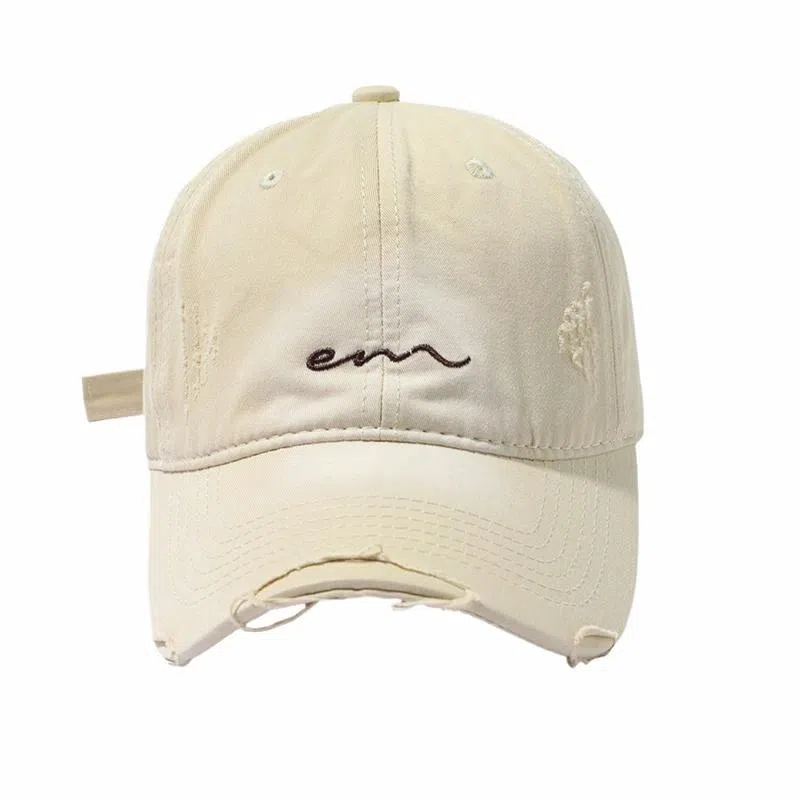 【好搭配】 南极人 个性渐变美式做旧磨边棒球帽子加深宽檐百搭显脸小显白春夏季遮阳防晒 软顶 鸭舌帽 男女同款情侣款