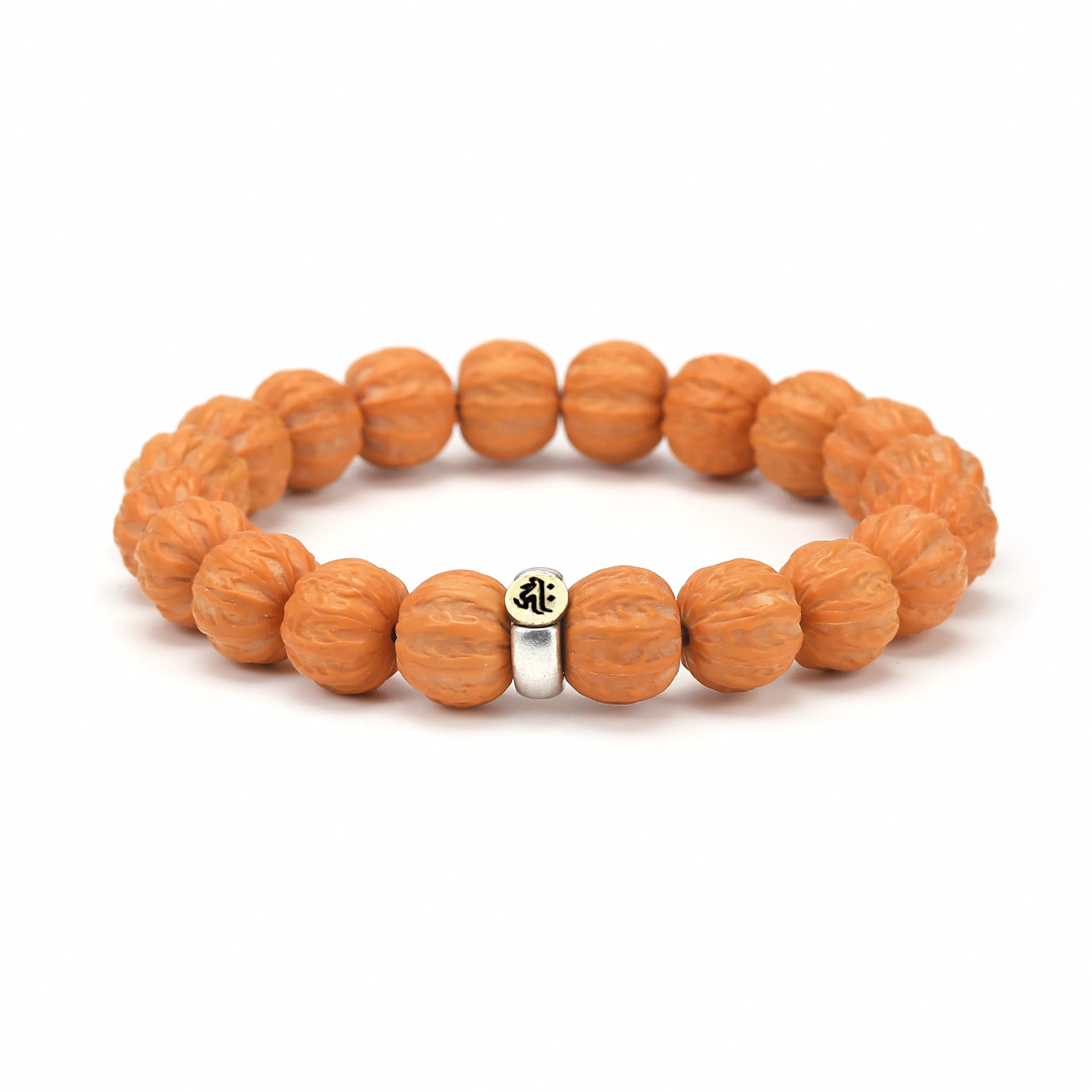 檀纳 【收藏级文玩】招财京八棱精雕手感 财源滚滚转运文玩原籽雕刻 猴头核桃 手串 男女同款情侣款