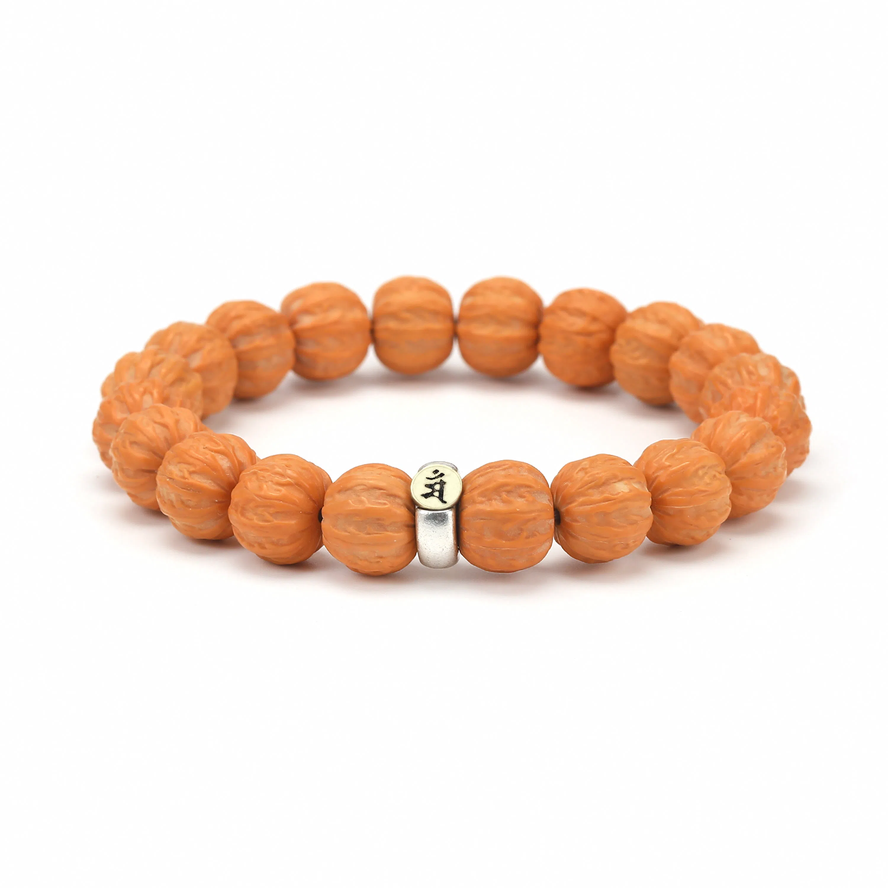 檀纳 【收藏级文玩】招财京八棱精雕手感 财源滚滚转运文玩原籽雕刻 猴头核桃 手串 男女同款情侣款