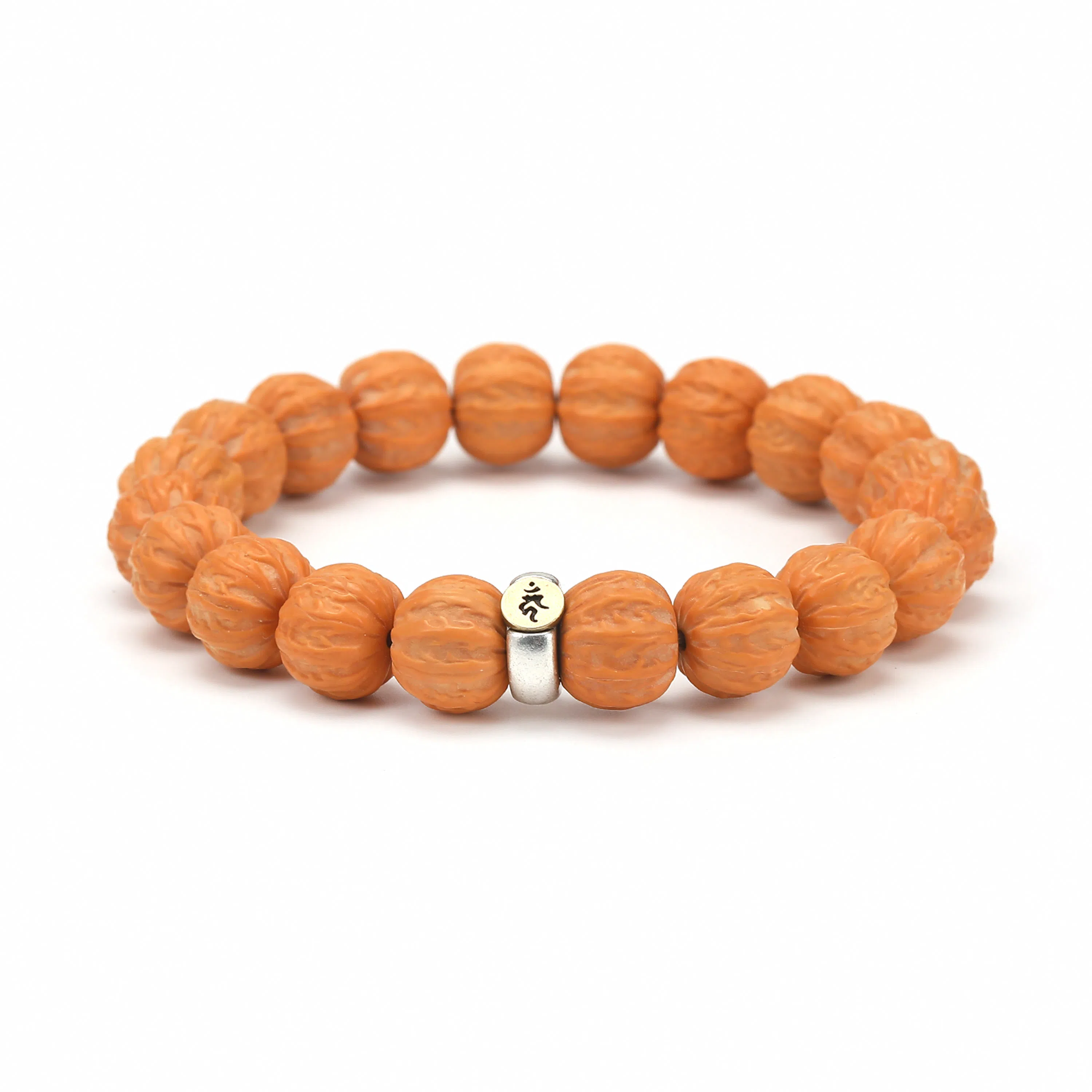 檀纳 【收藏级文玩】招财京八棱精雕手感 财源滚滚转运文玩原籽雕刻 猴头核桃 手串 男女同款情侣款