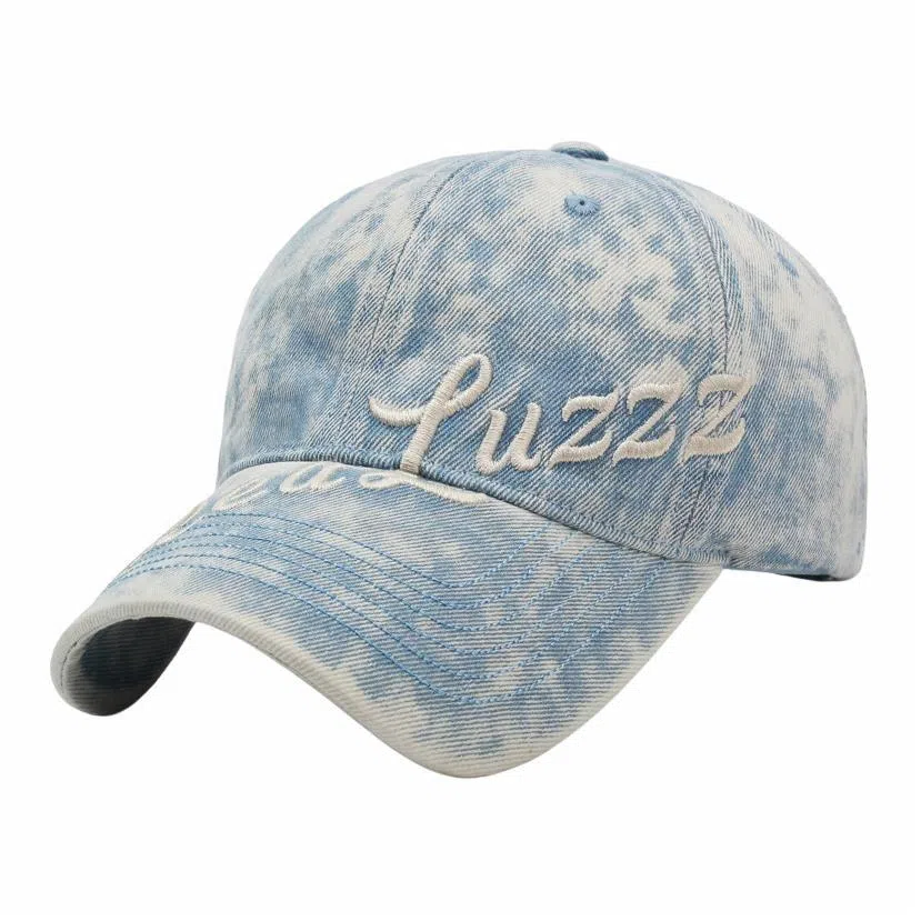 优莲茵 大帽檐显脸小 水洗做旧字母刺绣弯沿 百搭复古款遮阳防晒帽 棉 鸭舌帽 男女同款情侣款