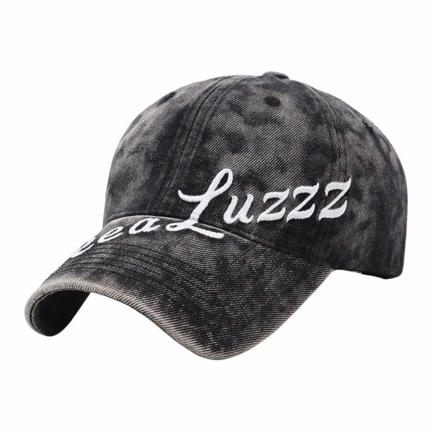 优莲茵 大帽檐显脸小 水洗做旧字母刺绣弯沿 百搭复古款遮阳防晒帽 棉 鸭舌帽 男女同款情侣款