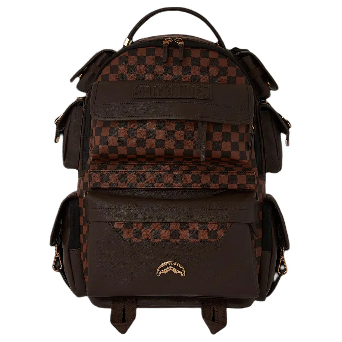 Sprayground Checkered Zipper Backpack