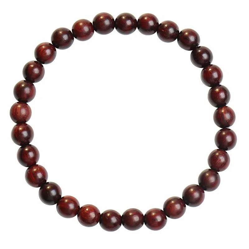 木盛缘 高油高密佛珠单圈文玩 小叶紫檀 名贵木作手串 男女同款情侣款