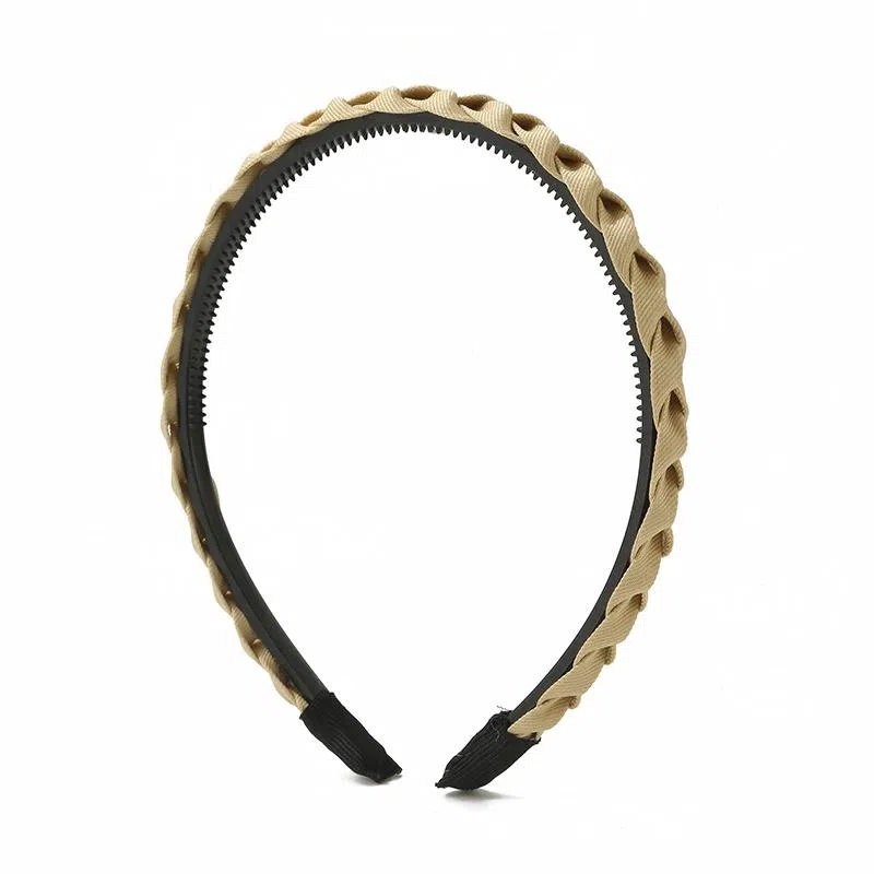 如花梦 发捆洗脸专用压发头箍高级感带齿防滑碎发发卡头饰 布艺 发箍 女款