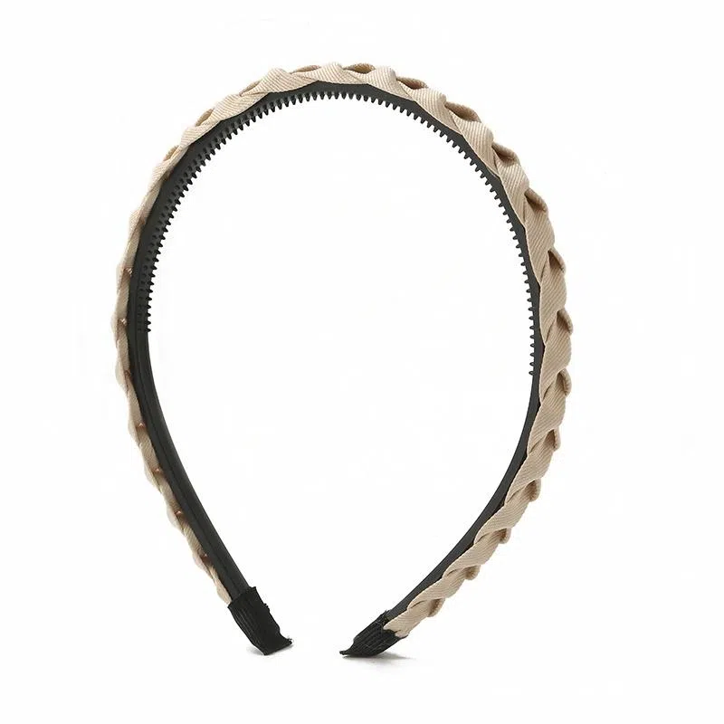 如花梦 发捆洗脸专用压发头箍高级感带齿防滑碎发发卡头饰 布艺 发箍 女款