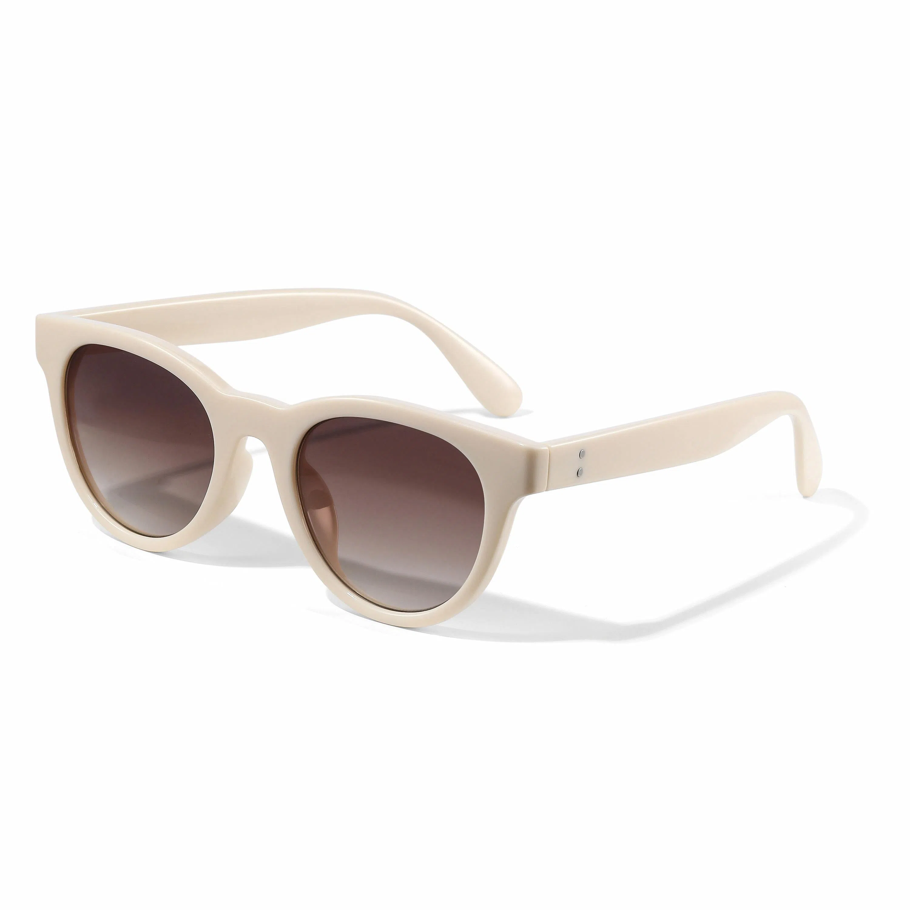 LASHION Retro White Cat Eye Sunglasses