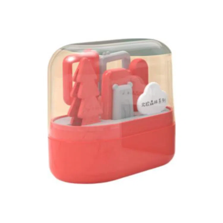 娇雪菲 婴儿指甲剪套装幼儿安全指甲刀宝宝新生儿童防夹肉指甲钳 森林指甲剪套装