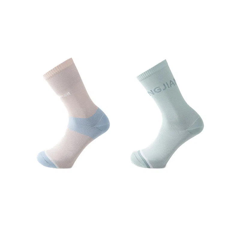 亲相见 撞色抑菌透气舒适百搭高筒袜 女款 组合装