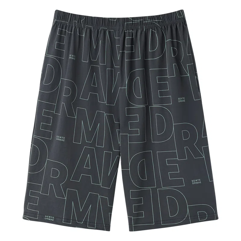 莫代尔 简约韩版时尚经典舒适亲肤柔软透气睡裤 男款 黑色