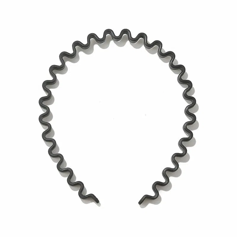 如花梦 发捆碎发发卡防滑洗脸压发黑色细波浪 亚克力 发箍 女款