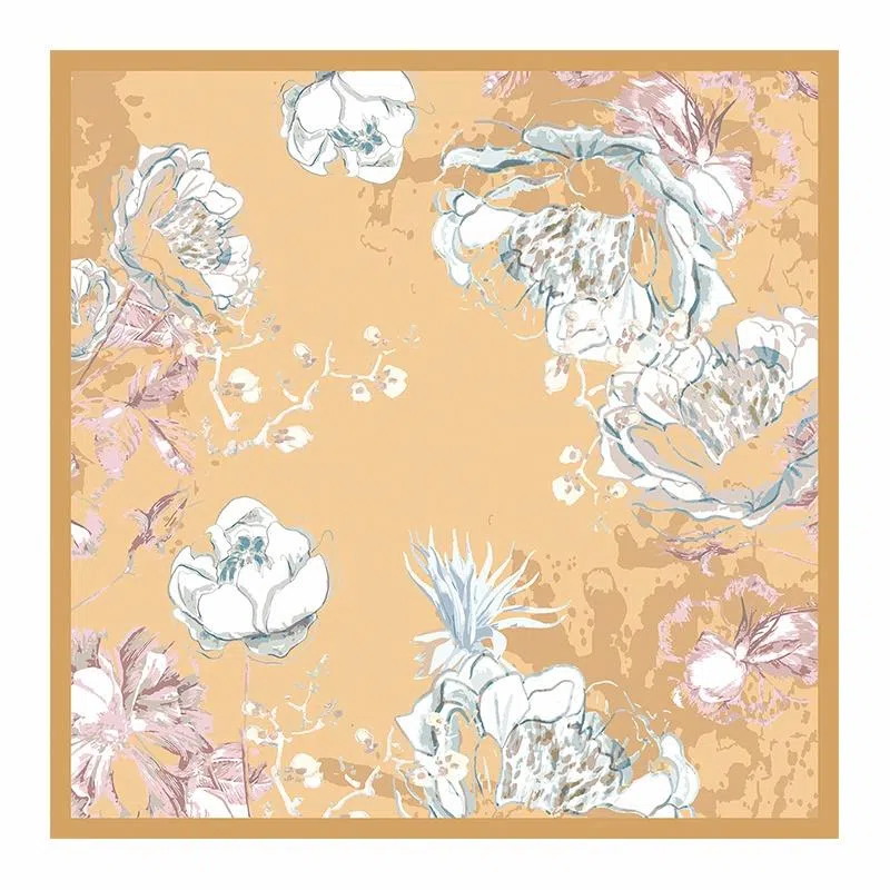 上海故事 牡丹疏影 礼盒装 桑蚕丝 丝巾 女款