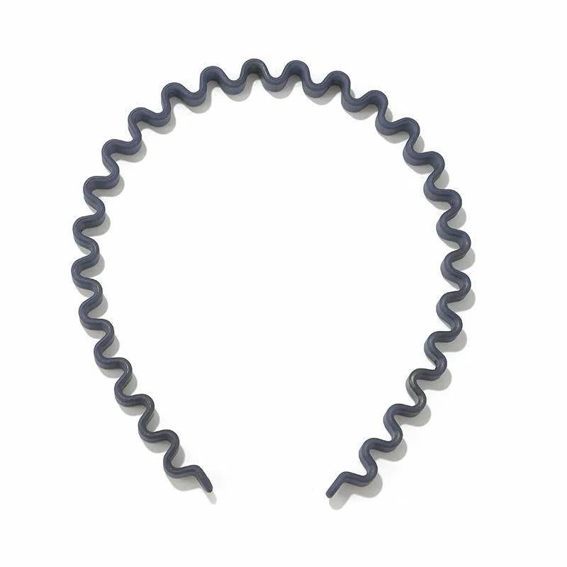 如花梦 发捆碎发发卡防滑洗脸压发黑色细波浪 亚克力 发箍 女款