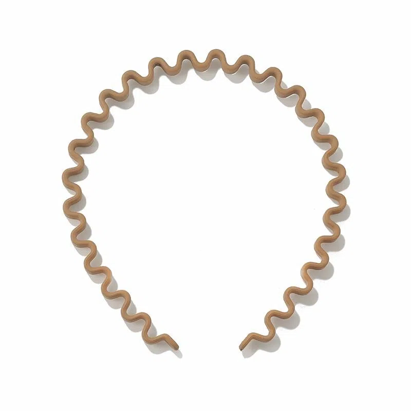 如花梦 发捆碎发发卡防滑洗脸压发黑色细波浪 亚克力 发箍 女款