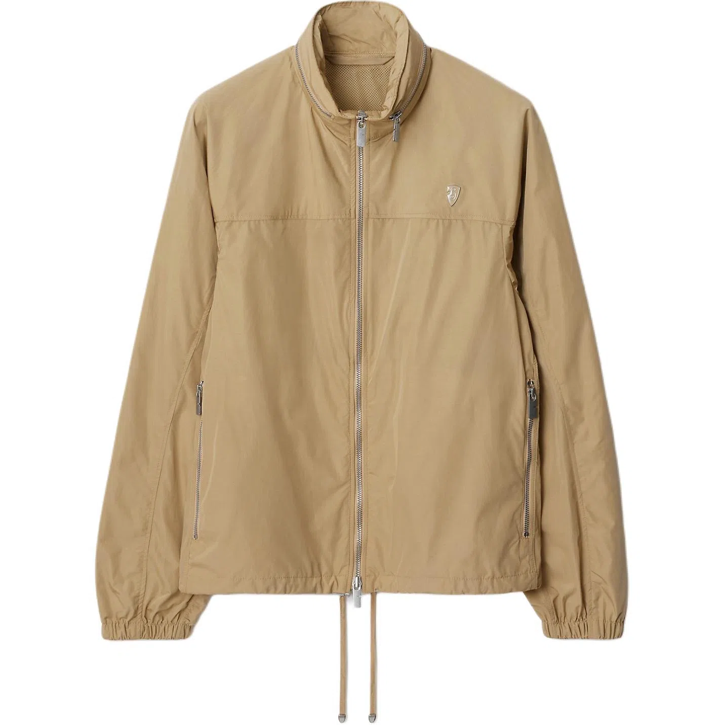 Burberry SS25 Logo Badge Zip Jacket Khaki