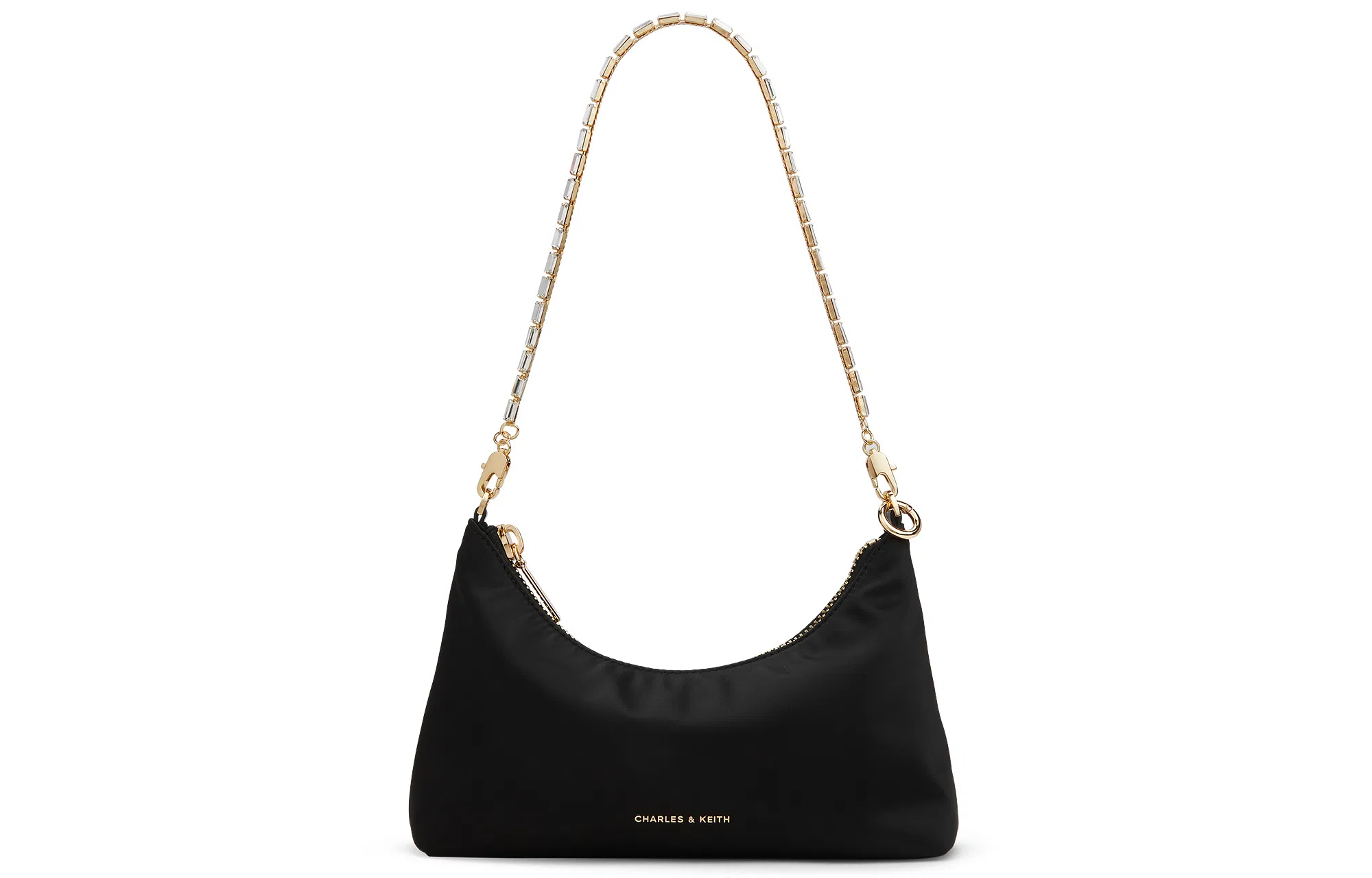 CHARLES&KEITH Dusk Silver Small Shoulder Bag