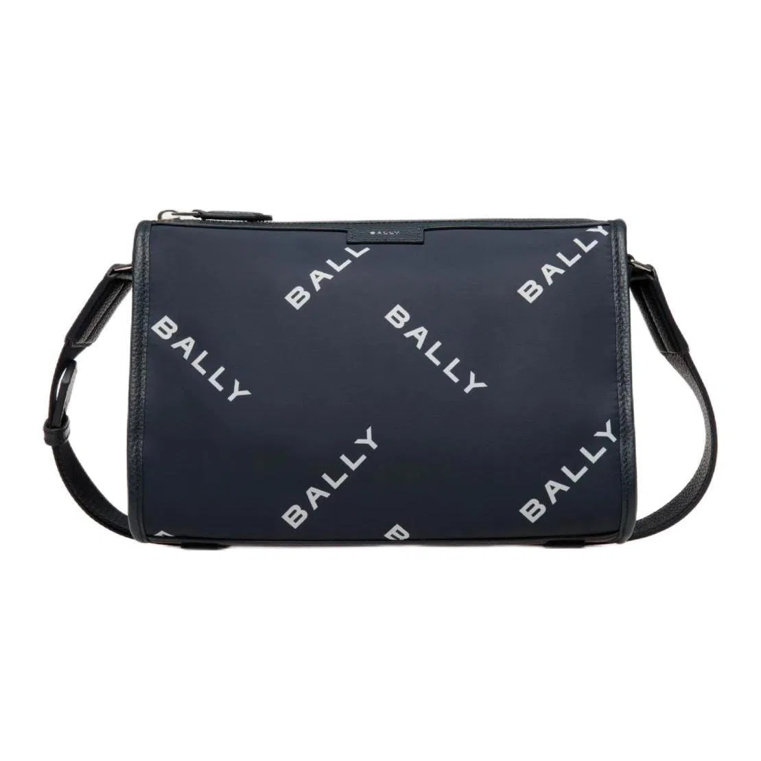 Bally Code Logo Nylon Messenger Bag