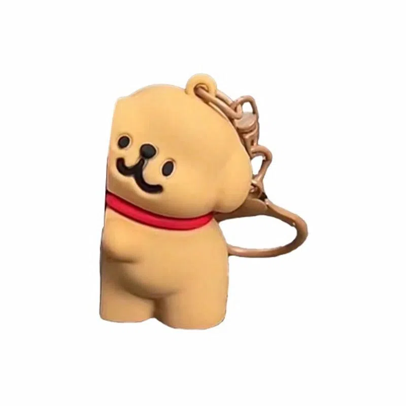 千桐 新创意磁吸小狗不离不弃就是要和你在一起 可爱高颜值书包 塑料 挂件 男女同款情侣款