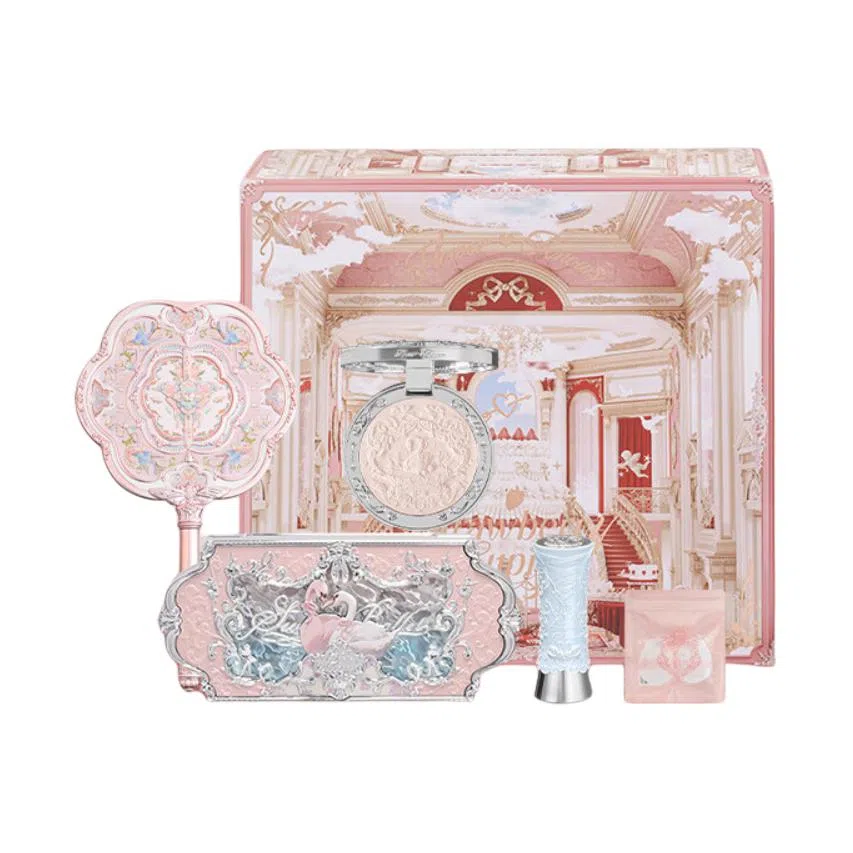 花知晓 天鹅深浅礼盒彩妆套装 气色提亮肤色 五件套