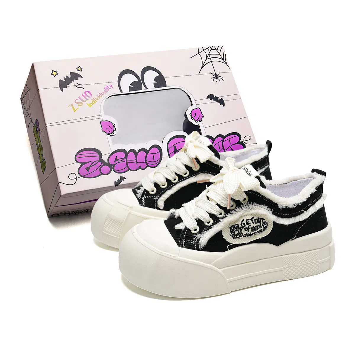 Z.SUO Canvas Low-Top Sneakers Gift Box Edition
