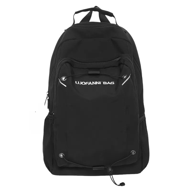 泰克森 时尚休闲 尼龙 双肩包 大号 男女同款情侣款 米白色/黑色/卡其色/蓝色