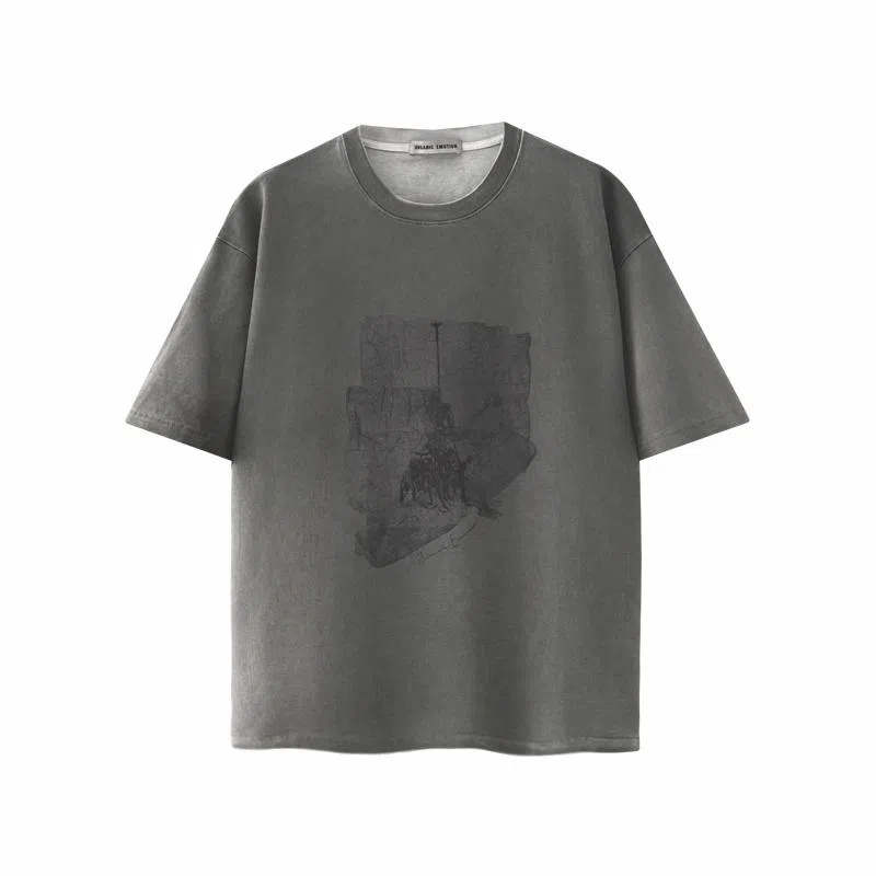 Organic Emotion Vintage Washed Grey Tee